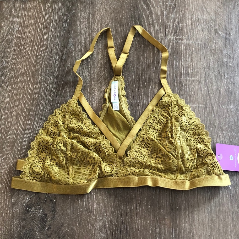 Lace Triangle Racerback Bralette
